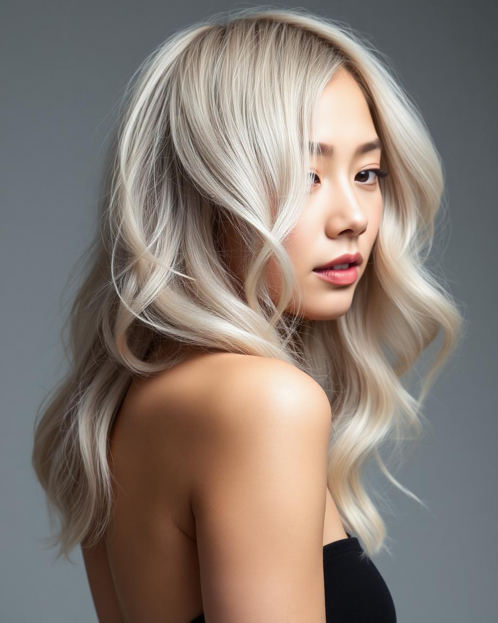 Platinum ash blonde